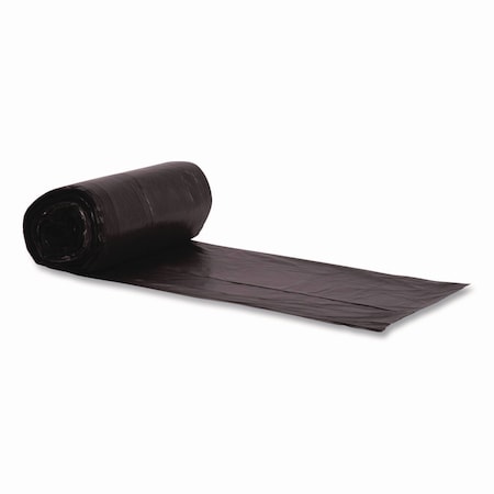 Boardwalk Reprocessed Resin Can Liners, 60 gal, 1.5 mil, 38 x 58, Black, Perforated Roll, 100PK X7658AKKR01