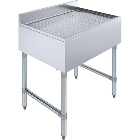 Amgood 18 in. x 48 in. Stainless Steel Underbar Drainboard AMG UD-2248-Z