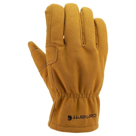 Carhartt Men's Indoor/Outdoor Work Gloves Yellow L, Pair GW0553MBROWN-L