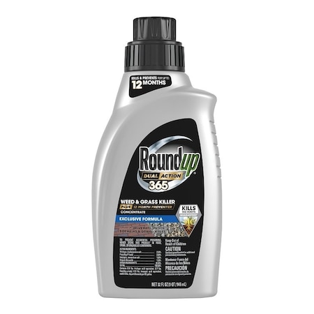 Roundup Concentrated Weed and Grass Killer, Liquid, 32 oz Bottle 5378106