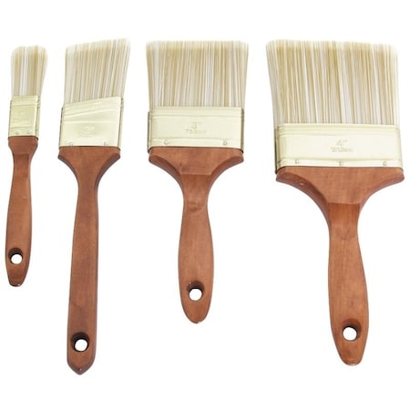 Prosource Paint Brush Set, General-Purpose, 1, 2. 3, 4 in Brush, 4 -Brush A 22040