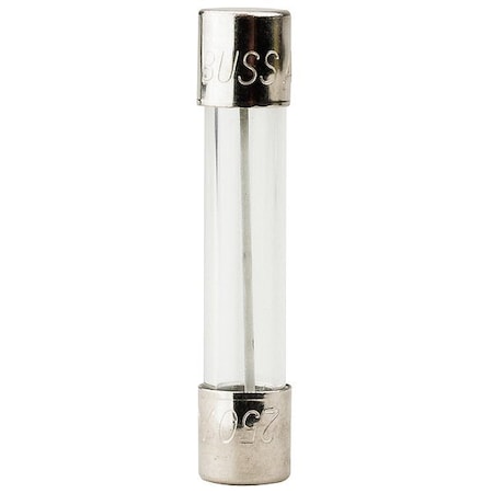 Eaton Bussmann Glass Fuse, AGC Series, Fast-Acting, 1A, 250V AC, 10kA at 125V AC, 35A at 250V AC, 100 PK BK/AGC-1-R