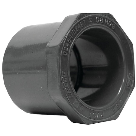 Genova LASCO 837166BC Reducing Bushing, 114 x 1 in, Spigot x Slip, PVC, SCH 80 Schedule 837166-BC