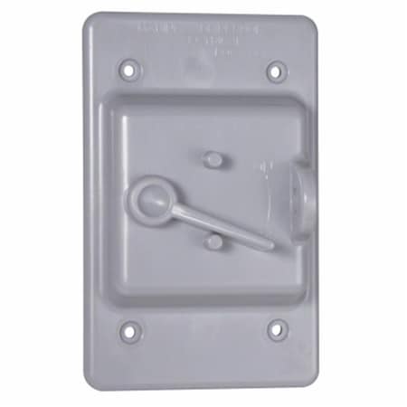 Raco Locking Switch Cover Non Metallic, Gray 211249