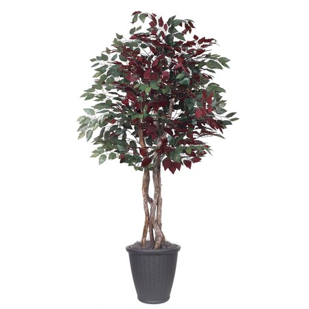 Dare2Decor 6 ft. Capensia Executive Round Container Tree, Grey DA2502375