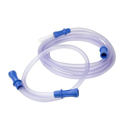 Dynarex Suction Connection Tubing w/ Male Connector, Non-Conductive, 3/16"x12' Tube, 20PK 32106