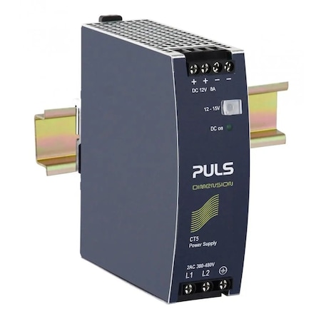Puls Din Rail Power Supplies for 3-Phase System, 12V, 8A CT5.121
