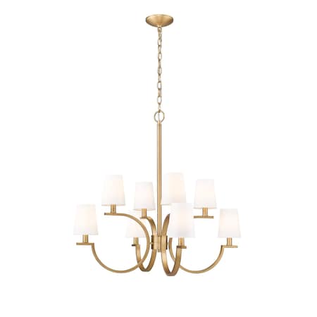 Z-Lite Cordelia Modern Gold 8 Light Chandelier 2016-8MGLD