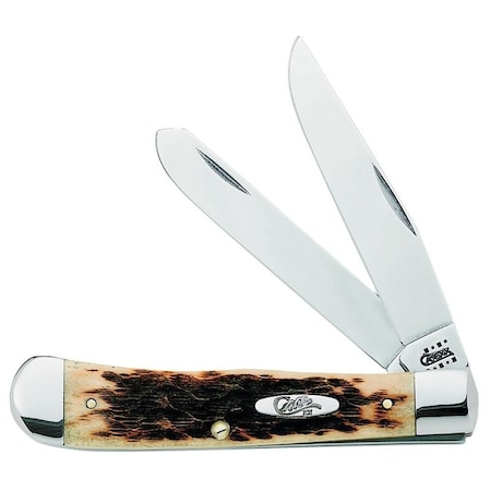 Case XX Folding Pocket Knife, 3-1/4 in Clip, 3.27 in Spey L Blade 00164
