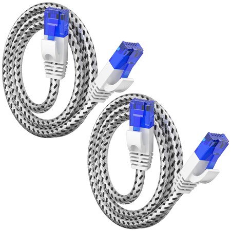 Maximm Cat6 Patch Cable 3ft, 2PK, White, 2PK C6BRD-2PK-WH-3FT
