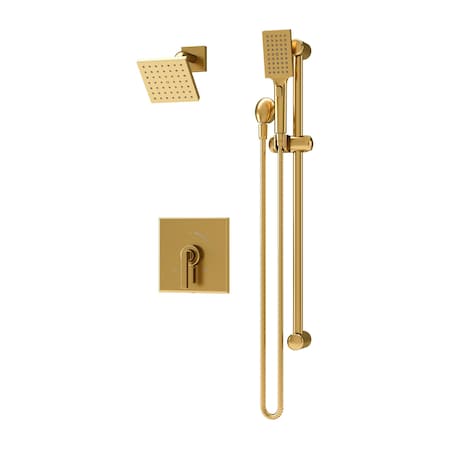 Symmons Duro HydroMersion Single Handle Shower Faucet Trim Kit with Hand Spray (Valve not Included) S3698BBZ15TRM