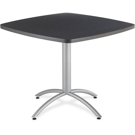 Cafeworks Square Cafe/Breakroom Table, Graphite Granite - 42" Square x 29"H, 42" W, 42" L, 29" H, Graphite 65688