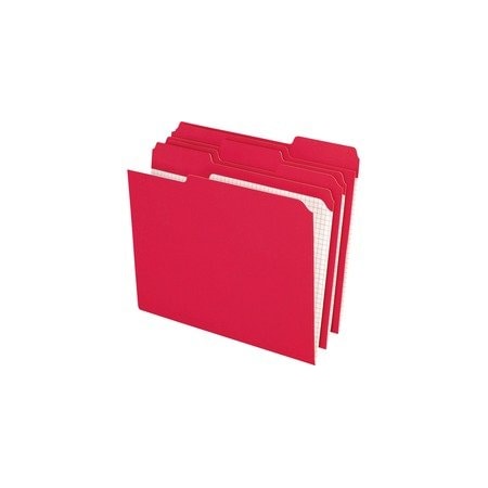 Pendaflex FOLDER, LTR, DBL, 11PT, 1/3, RED, 100PK R15213RED