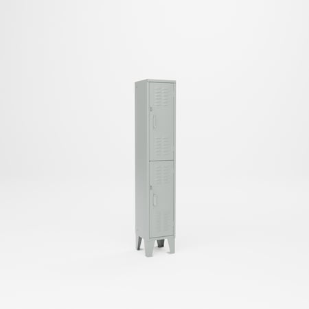 Pucel Double Tier Locker, 12 in W x 12 in D x 60 in H, Red DTL-1212-60