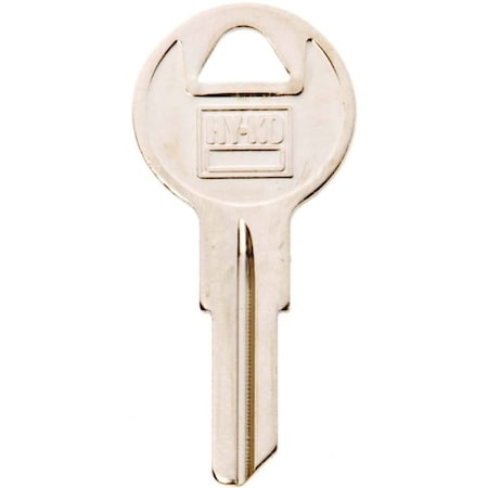 Hy-Ko Key Blank, Brass, Nickel 11010B52