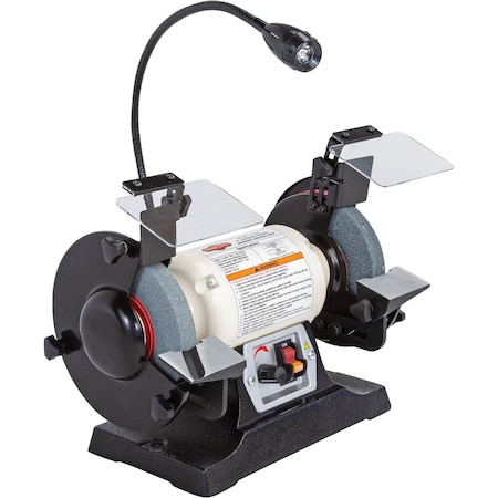 Shop Fox 6" Variable-Speed Grinder with Work Light W1839