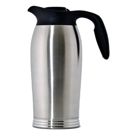 Service Ideas ErgoServ Tall Profile Brew-In Carafe, Stainless Vacuum Insulation, 1.9 Liter, Brushed 10-00185-000