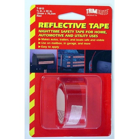 Trimbrite PINSTRIPES Light Reflective 30 Inch Roll 34 Inch Width Red Reflective Vinyl T1813