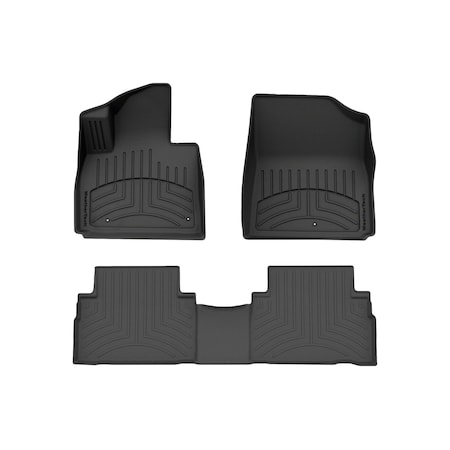 Weathertech Black, Front and Rear FloorLiner HP 441677-1-2IM