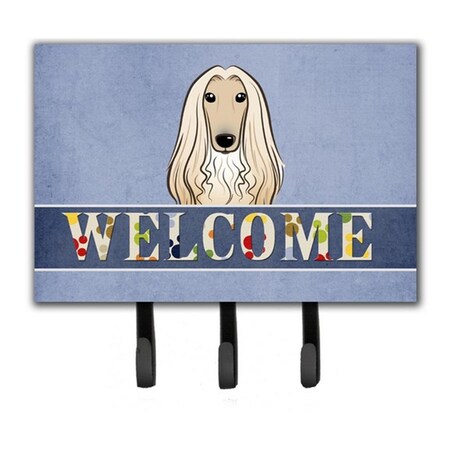 Carolines Treasures Afghan Hound Welcome Leash and Key Holder BB1430TH68