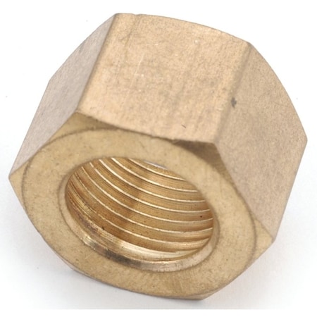Anderson Metals Nut, 3/8 in, Compression, Brass 730061-06
