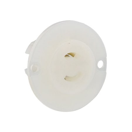 Leviton Industrial Grade Flanged MiniLock Outlet 15 Amp, 125 Volt ML1-PER