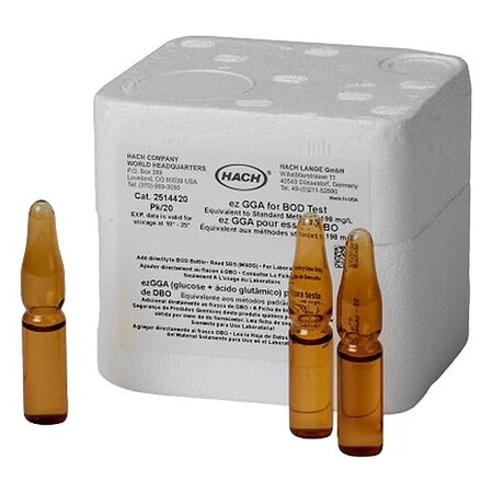 Hach Ampules, 50 mL, PK20 2514420