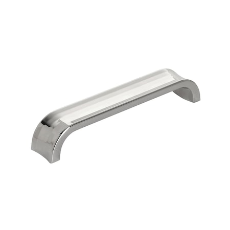 Amerock Concentric 5-1/16 in 128 mm Center-to-Center Polished Nickel Cabinet Pull BP36813PN