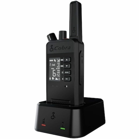 Cobra Electronics Handheld Two-Way Radio, 2 W, Black 0190016-1