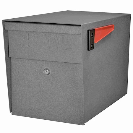 Mail Boss Locking Security Post-Mount Mailbox, Granite, USPS Approved 805922