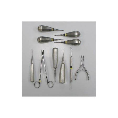 Jorgensen Laboratories Small Animal Dental Extractor Kit w/ Short Shank J1150S