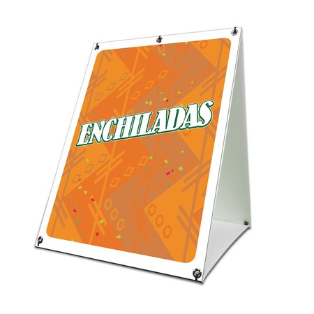 Signmission Enchiladas, 36 Inch x 24 Inch A-frame Yard Sign, Coroplast Yard Sign SBC-2436-30371