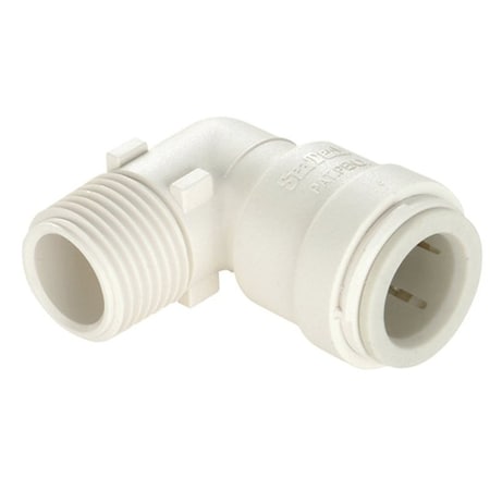 Watts Pipe Elbow, 1 in, 90 deg Angle, Polysulfide, Off-White, 100 psi Pressure 3519B-1816