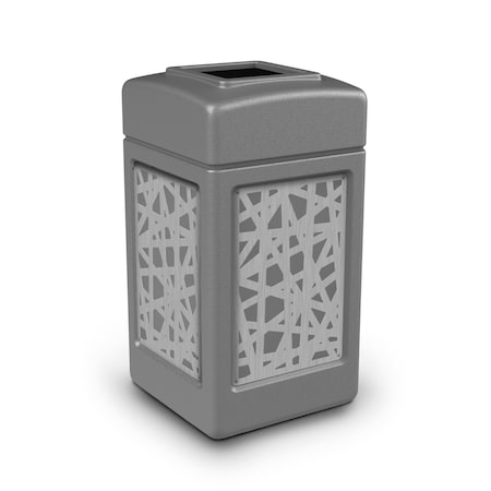 Commercial Zone Products 42-gallon w/ INTERMINGLE  Panels, Open-Top, Gray 734267K