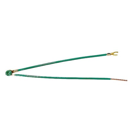Ideal GroundingPigtail, Steel, Copper, PVC, 8inL 30-3286