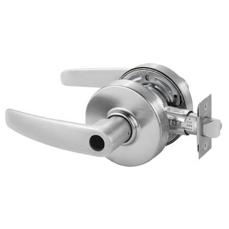Sargent Grade 2 Storeroom/Closet Cylindrical Lock, B Lever, Conventional Less Cylinder, Satin Chrome Finish 28LC-7G04 LB 26D