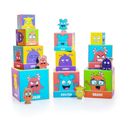 Open The Joy Tower of Emotions, Kids Emotional Intelligence Building Game EMOTWR