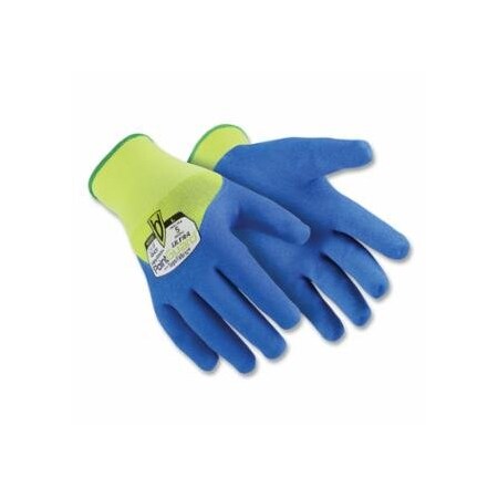 Hexarmor PointGuard Ultra 9032 Cut/Needlestick-Resistant Gloves, A9 Cut, Medium, Hi-vis Blue/Yellow 572-9032-M-8