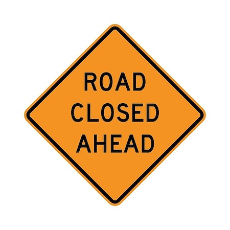 Traffix Devices/Vizcon Reflective Sign 48in, 48 in Height, 48 in Width, Polypropylene, Square, English 26048-EFO-HF-RCLA