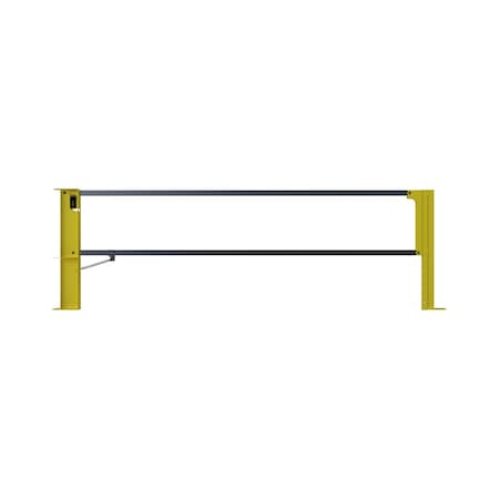 Safety Rail 8ft Cantilever Gate Single, Yellow 400784