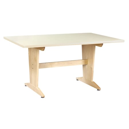 Diversified Spaces Rectangle Table, Planning, Almond, Lam, 26" , 60" W 26" H, Almond Tabletop PT-62P26