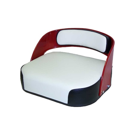 Uni Pro International Harvester 560 Deluxe Seat Assembly, Fits 460/560/660, Black & White Vinyl 7143
