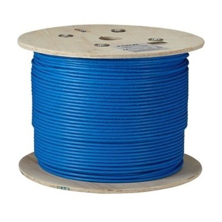 Black Box CAT6A 650-MHZ STRANDED ETHERNET BULK CABLE - UNSHIELDED UTP, CM PVC, POE, BLUE C6ABC50-STR-BL-1000