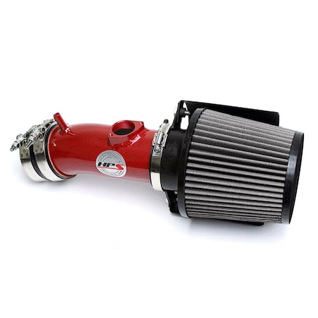 Hps Performance Air Intake Kit with Heat Shield, Red,  827-547R