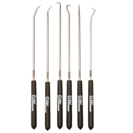 Ullman Devices 9.75 Long Hook and Pick Set, 6PK ULLCHP6-L