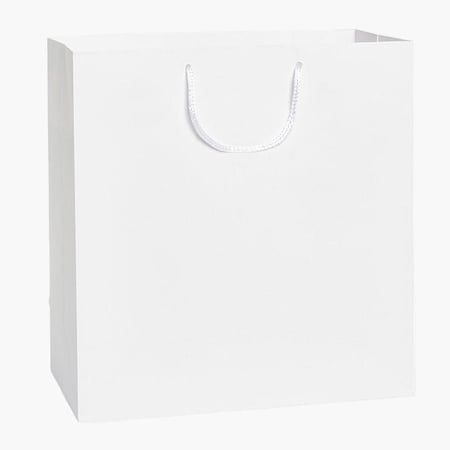 Nashville Wraps White Matte Gift Bags, Filly 12x5x12, 10PK MTFMWH