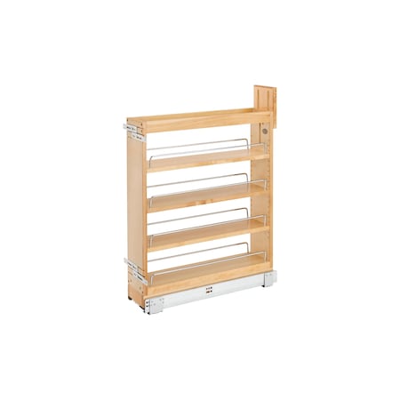 Rev-A-Shelf Maple Wood; Steel, Natural Maple, 6 in W, 25.5 in H, 21.63 in D 448-BCSC-5C