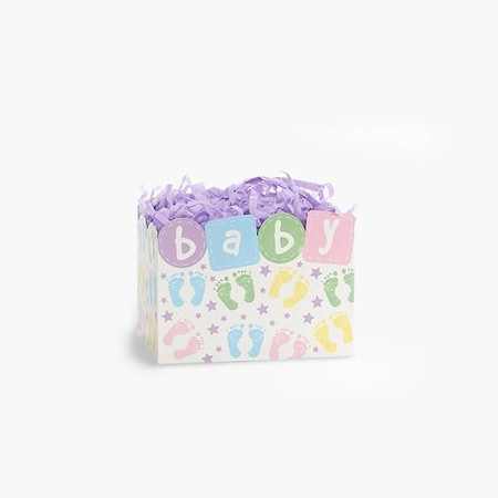 Nashville Wraps Baby Steps Basket Box, Small 6.75x4x5, 6PK BSS