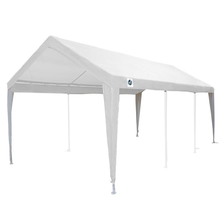King Canopy 10ftx20ft Fitted Replacement Cover W/ Legs Skirts, Fits a 10ft 8in x 20ft frame, White/White PTCL1020FR6