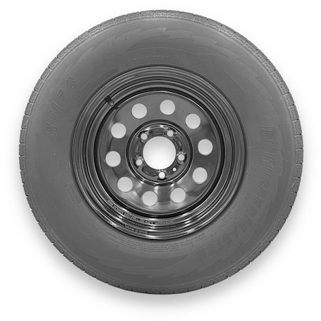 Rubbermaster - Steel Master ST215/75R14 8 Ply 5 On 4.5 Bolt, Black Wheel Assemblies 599536BLK
